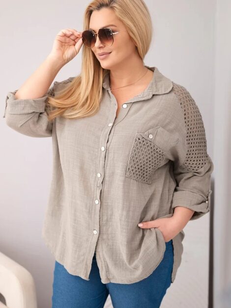 eng_pl_Womens-cotton-plus-size-shirt-with-a-collar-and-lace-insert-fango-39447_3